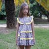 Vestido Dalia en estampado amarillo de Noma Fernandez