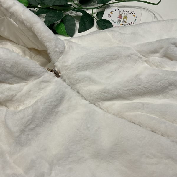 ABRIGO REVERSIBLE BLANCO DE SARABANDA