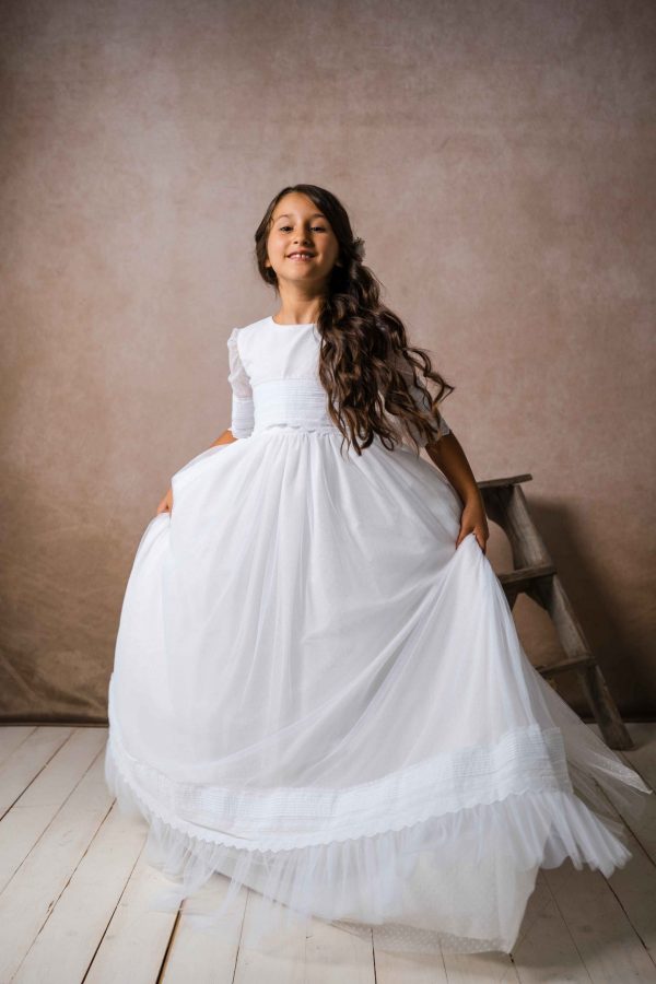 Vestido de tul blanco Estels