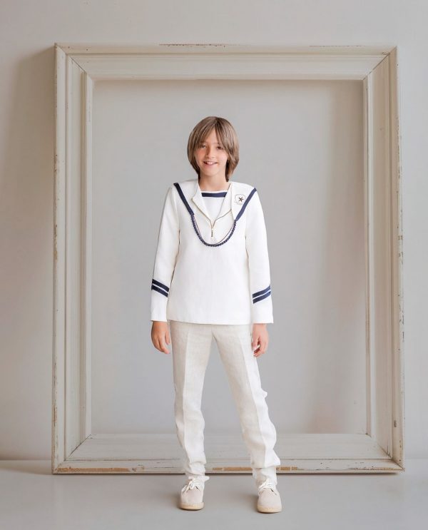 Traje marinero Comunion con cremallera