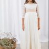 VESTIDO TULL BORDADO COMUNION DELADOSALADOCE