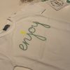 camiseta niño enjoy con calavera fluor