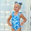 BAÑADOR MORA NIÑA ESTAMPADO AZUL MARICRUZ