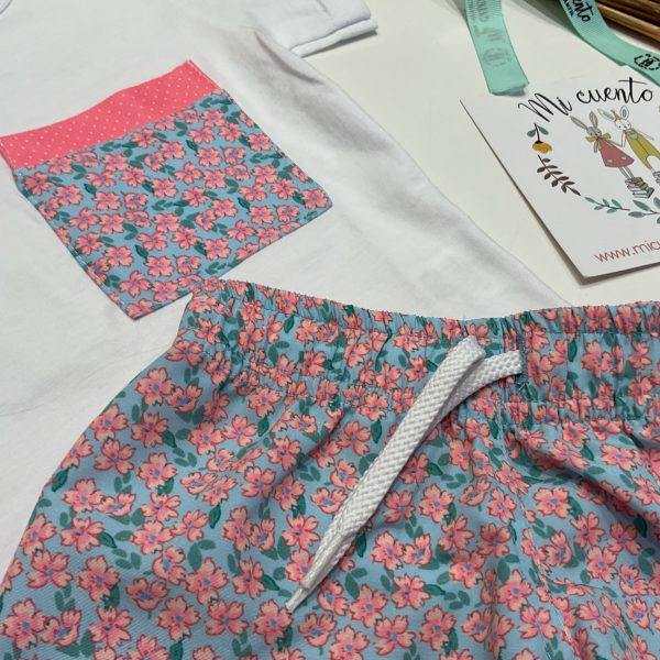 CONJUNTO NIÑO ALBARICOQUE, CAMISA Y BOXER TELA