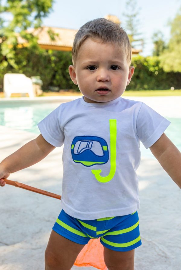 CONJUNTO CAMISETA Y BAÑADOR NIÑO METRO