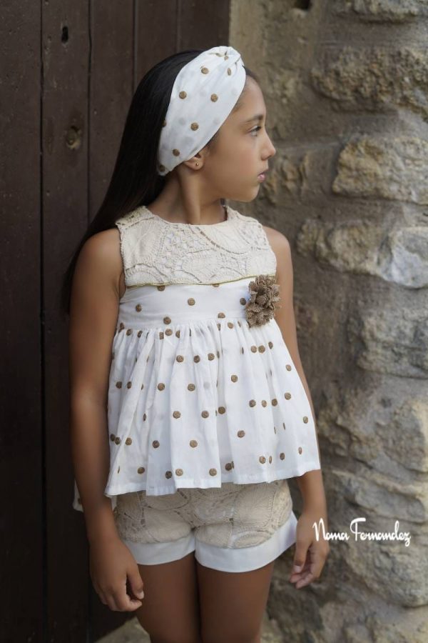 CONJUNTO SHORT MARSELLA TOPOS DE NOMA FERNANDEZ
