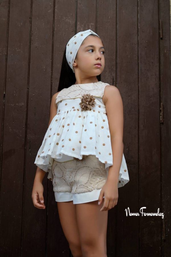 CONJUNTO SHORT MARSELLA TOPOS DE NOMA FERNANDEZ