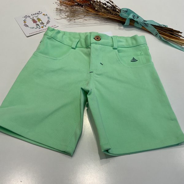 Pantalón corto flúor verde be more niño