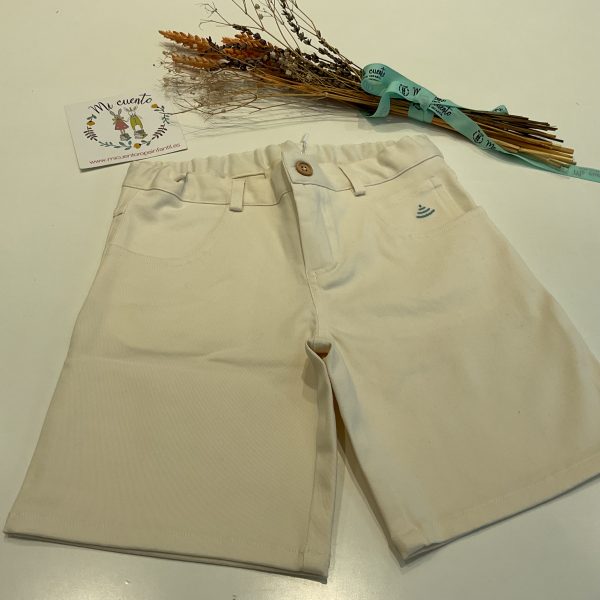 Pantalón crudo corto niño be more