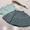 Falda verde agua engomada BeMore