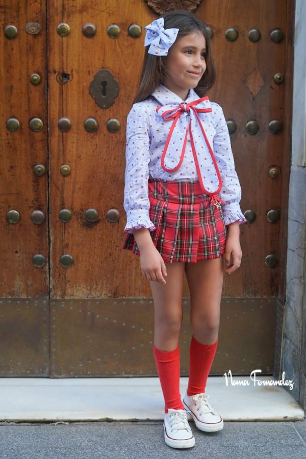 CONJUNTO IRIS DE FALDA PANTALON Y CAMISA DE NOMA FERNANDEZ
