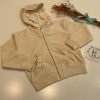 SUDADERA CON CREMALLERA BEIGE SARABANDA