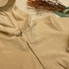 SUDADERA CON CREMALLERA BEIGE SARABANDA