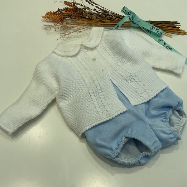CONJUNTO 2 PIEZAS BEBE AZUL VIVIANA