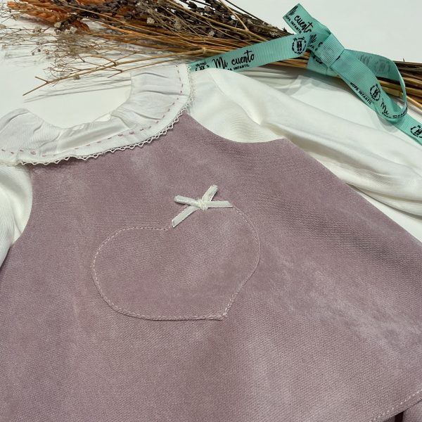 CONJUNTO ROSA 3 PIEZAS BEBE MICOLINO