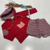 CONJUNTO NIÑO PIO PIO VICHY GUINDA