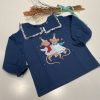 SUDADERA NIÑA RATONES AZUL DE MON PETIT