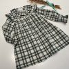 VESTIDO CUADROS VERDE CON HILO DE LUREX DE MON PETIT