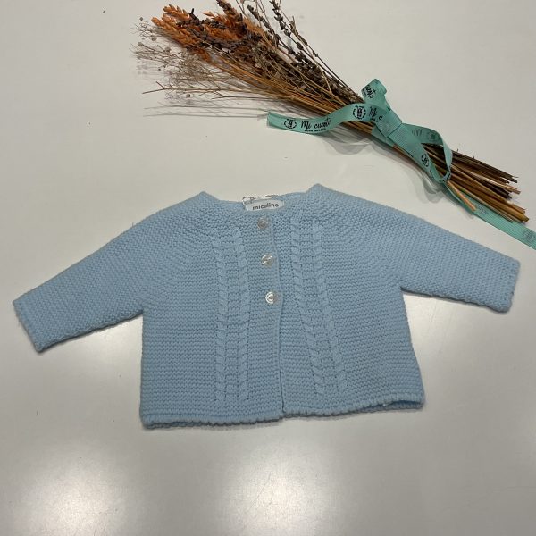 chaqueta punto azul punto micolino