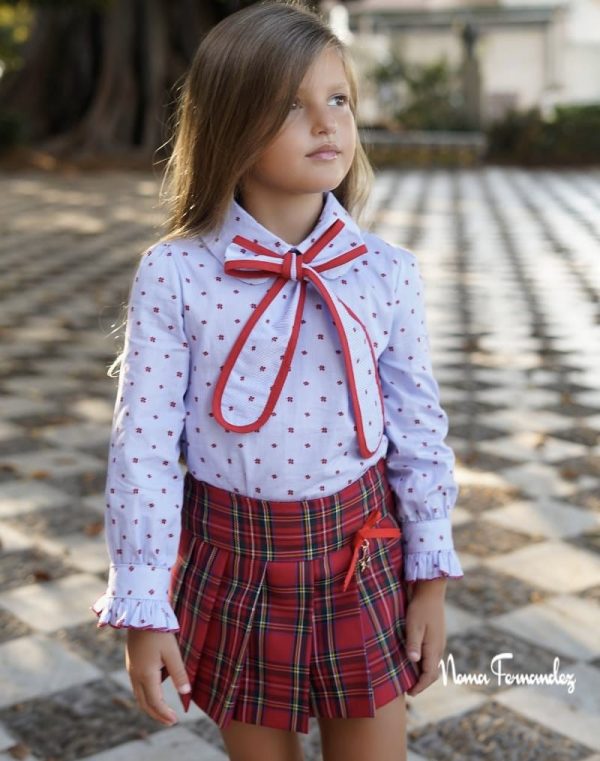 CONJUNTO IRIS DE FALDA PANTALON Y CAMISA DE NOMA FERNANDEZ